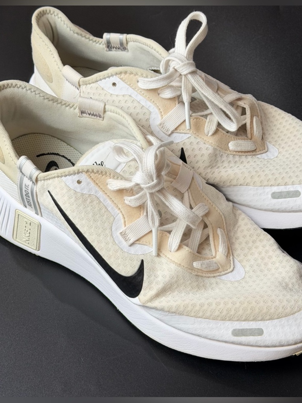 Nike Cream and Black Casual Sneakers